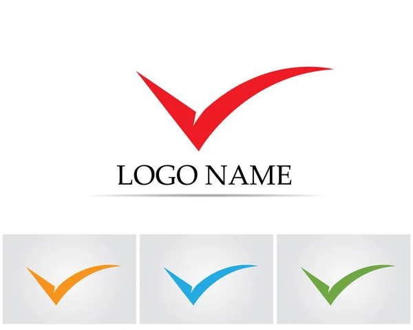 V Ikona wektora szablonu biznesowego Logo — Wektor stockowy