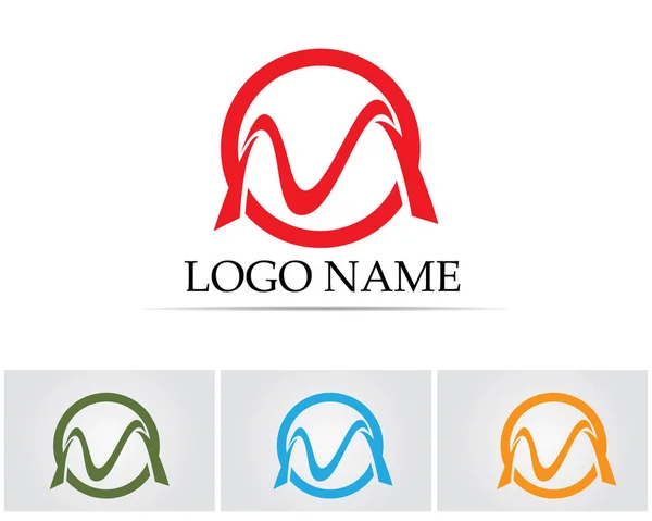 Ícones do vetor da letra M tais logotipos —  Vetores de Stock