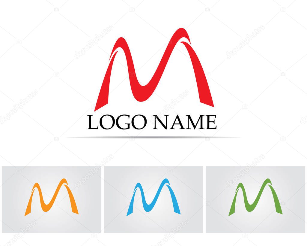 Letter M vector icons such logos