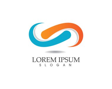 Sonsuzluk logosu ve sembol şablonu