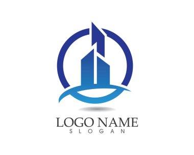 İş finans logosu - vektör konsepti çizimi