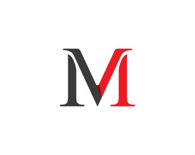 M harfi vektör simgeleri böyle logolar