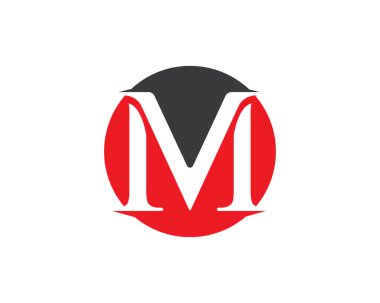 M harfi vektör simgeleri böyle logolar