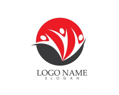 Başarılı insanlar bakım başarı sağlık hayat logo logo şablonu-