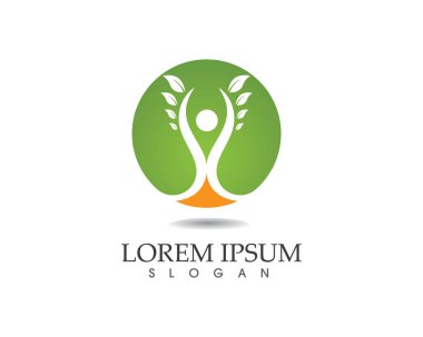 Başarılı insanlar bakım başarı sağlık hayat logo logo şablonu-
