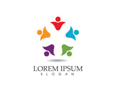 Başarılı insanlar bakım başarı sağlık hayat logo logo şablonu-