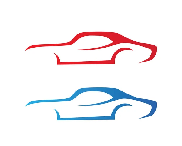 Vektör - araba siluet logosu — Stok Vektör