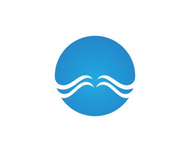 Deniz veya okyanus dalgaları, mavi su, sıçrama ve fırtına, vektör illüstrasyon