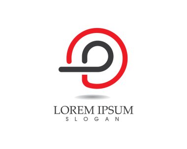S harfli şirket logosu tasarım vektörü