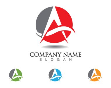 Bir Harf Logosu İş Şablonu Vektör simgesi