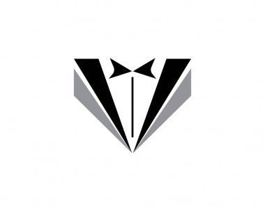 Smokin adam logo ve semboller siyah simgeler şablonu