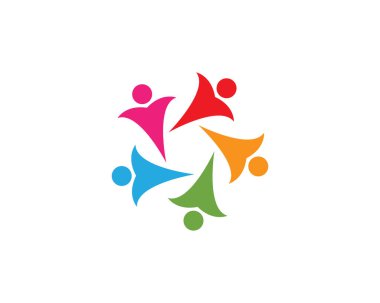 İnsanlar başarıyı önemser sağlık logosu simgeleri