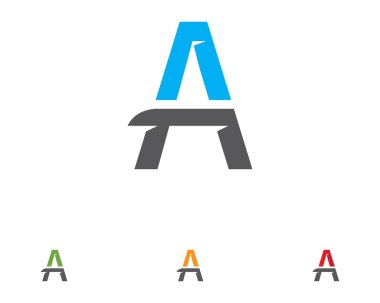 Bir Harf Logosu İş Şablonu Vektör simgesi