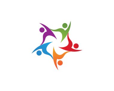 İnsanlar başarıyı önemser sağlık logosu simgeleri