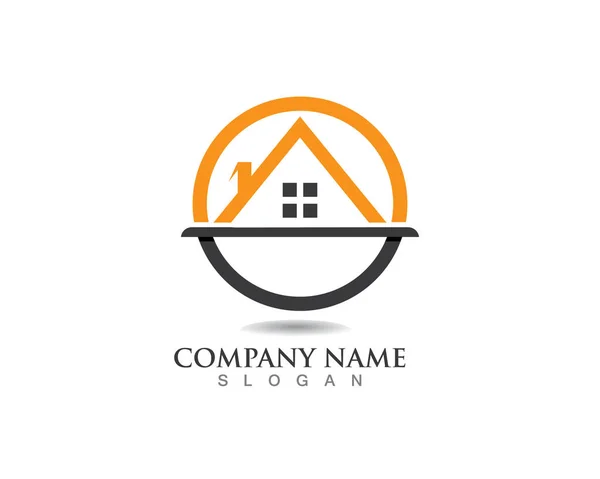 Real estate and home buildings logo icons template — Stock Vector