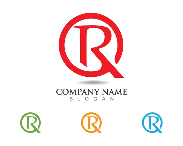 R harfleri logo ve sembolleri — Stok Vektör