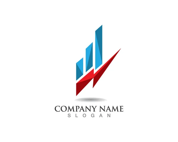 Bedrijfsfinanciering logo - vector concept illustratie — Stockvector