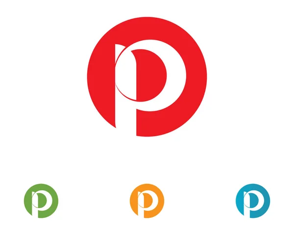 P litery logo i symbole — Wektor stockowy