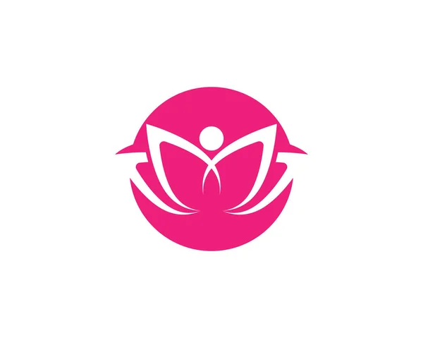 Vektor - Lotus Flower znamení pro Wellness, Spa a jóga. Vektorové ilustrace — Stockový vektor