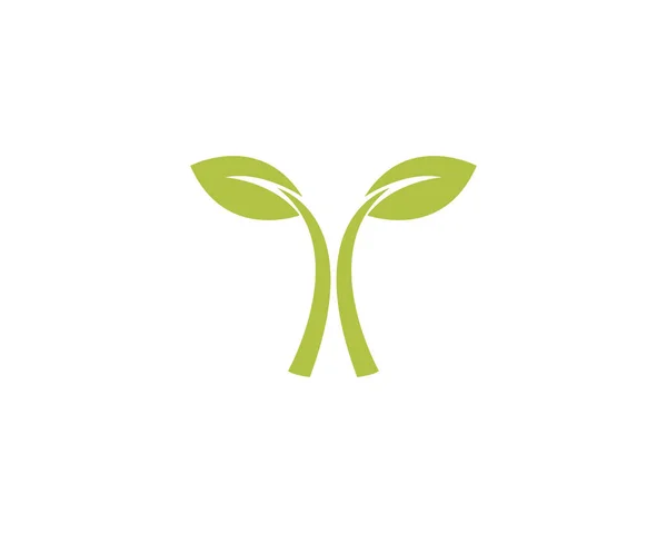 Vektor lämnar grön natur logotyp och symbol — Stock vektor