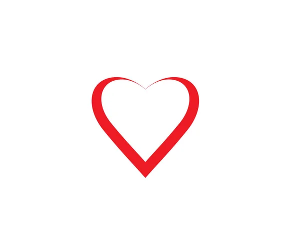 Modelo do vetor do logotipo do amor —  Vetores de Stock