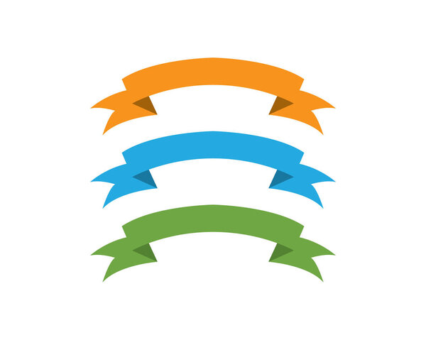 Ribbon symbols and logo icons template