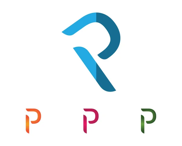 Biznes firmy literę P logo Projekt wektor — Wektor stockowy