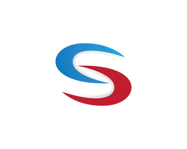 เวกเตอร์การออกแบบโลโก้ตัวอักษร S ของบริษัทธุรกิจ — ภาพเวกเตอร์สต็อก