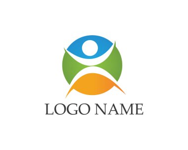 İnsanlar başarıyı önemser sağlık logosu simgeleri