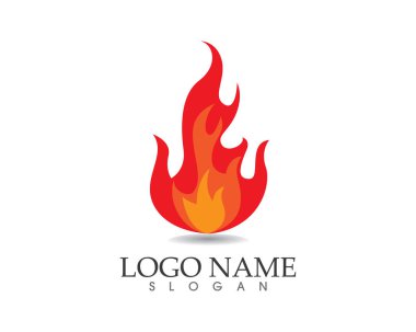 Doğa logosunu ve sembol şablonlarını ateşle