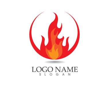 Doğa logosunu ve sembol şablonlarını ateşle