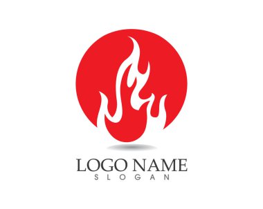 Doğa logosunu ve sembol şablonlarını ateşle