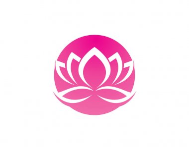 Vektör - Lotus çiçek işareti sağlık, Spa ve Yoga için. Vektör çizim