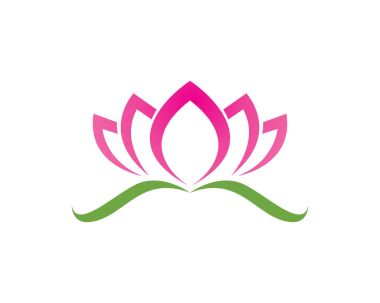 Vektör - Lotus çiçek işareti sağlık, Spa ve Yoga için. Vektör çizim