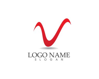 W Harfi Logo İş Şablonu Vektör simgesi