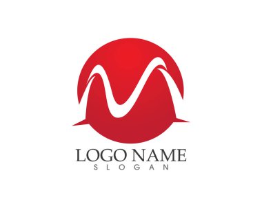 M harfi vektör simgeleri böyle logolar