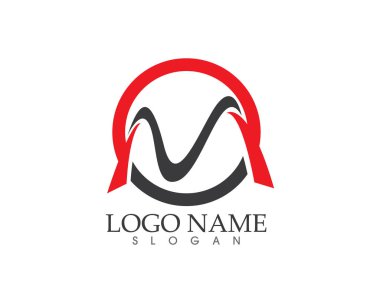 M harfi vektör simgeleri böyle logolar