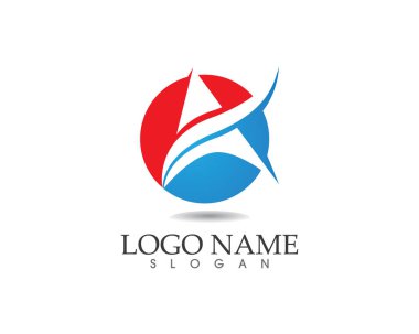 Bir Harf Logosu İş Şablonu Vektör simgesi