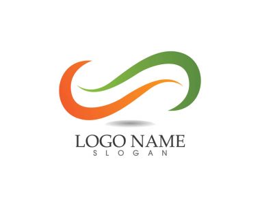 Sonsuzluk logosu ve sembol şablonu