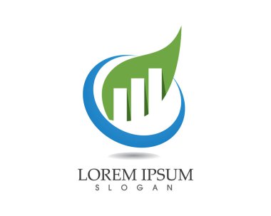 Vektör yeşil doğa logosu ve sembol bırakıyor