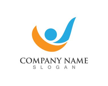 Başarılı insanlar bakım başarı sağlık hayat logo logo şablonu-