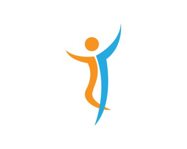 Başarılı insanlar bakım başarı sağlık hayat logo logo şablonu-