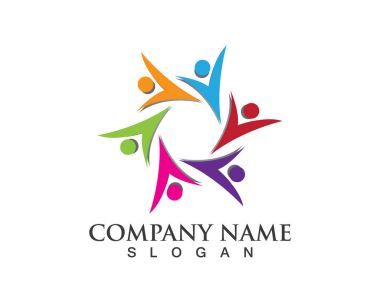 Başarılı insanlar bakım başarı sağlık hayat logo logo şablonu-