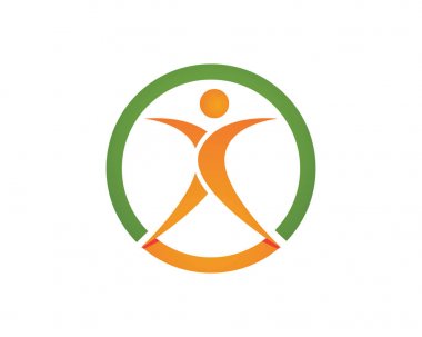 Başarılı insanlar bakım başarı sağlık hayat logo logo şablonu-