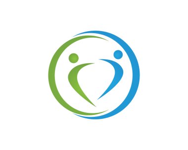 Başarılı insanlar bakım başarı sağlık hayat logo logo şablonu-