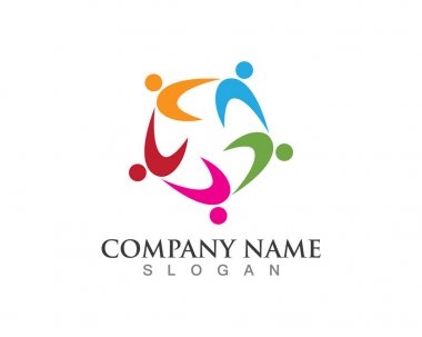 Başarılı insanlar bakım başarı sağlık hayat logo logo şablonu-