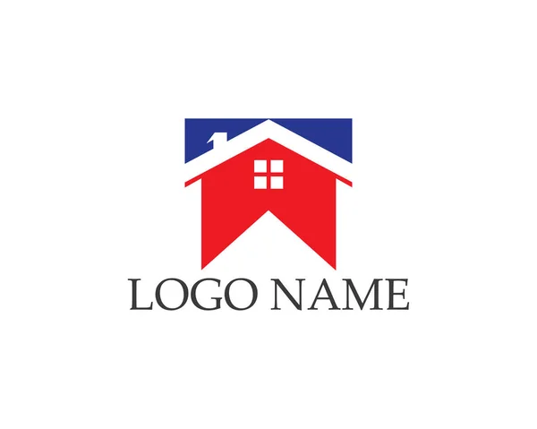 Maison bâtiments logo icônes modèle — Image vectorielle