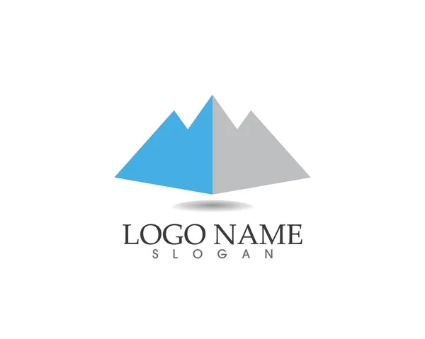 Wektor szablonu działalności Mountain Logo — Wektor stockowy