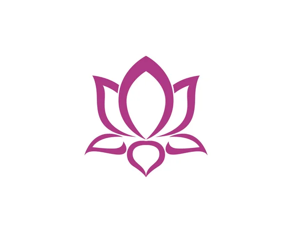 Vector - Lotus λουλούδι σημάδι για Wellness, Spa και γιόγκα. Εικονογράφηση διάνυσμα — Διανυσματικό Αρχείο