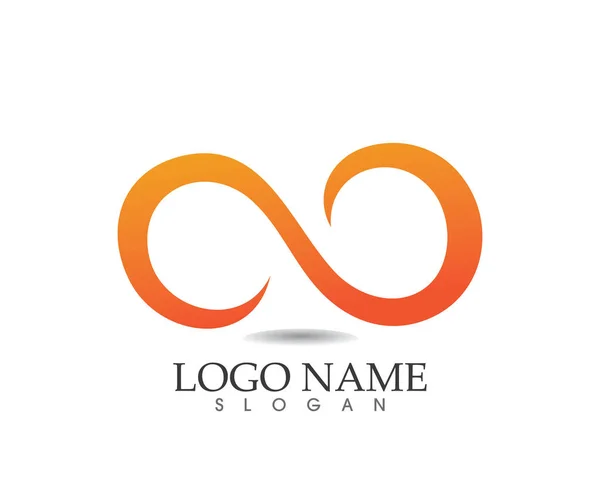 Infinito logotipo y plantilla de símbolo — Archivo Imágenes Vectoriales